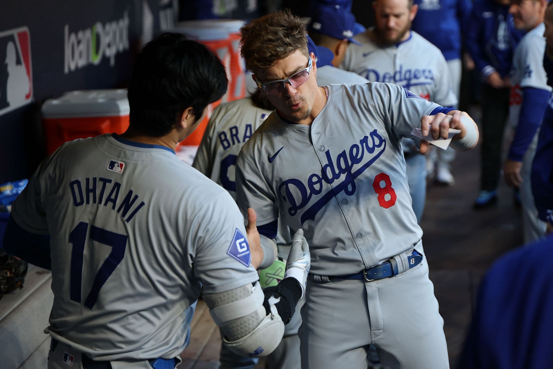 Dodgers Mets in game five of the nlcs at dodger stadium. - Source: Getty