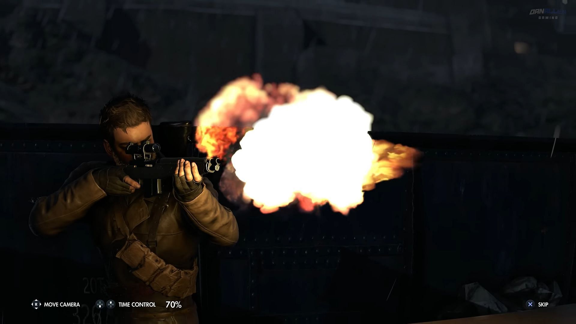 Eliminating Hermann Gottschalk in Sniper Elite Resistance (Image via Rebellion)