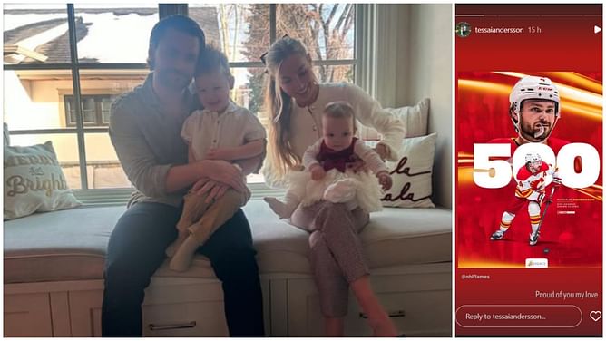 Rasmus Andersson’s 'proud' wife Tessa drops 5-word reaction to beau's NHL milestone