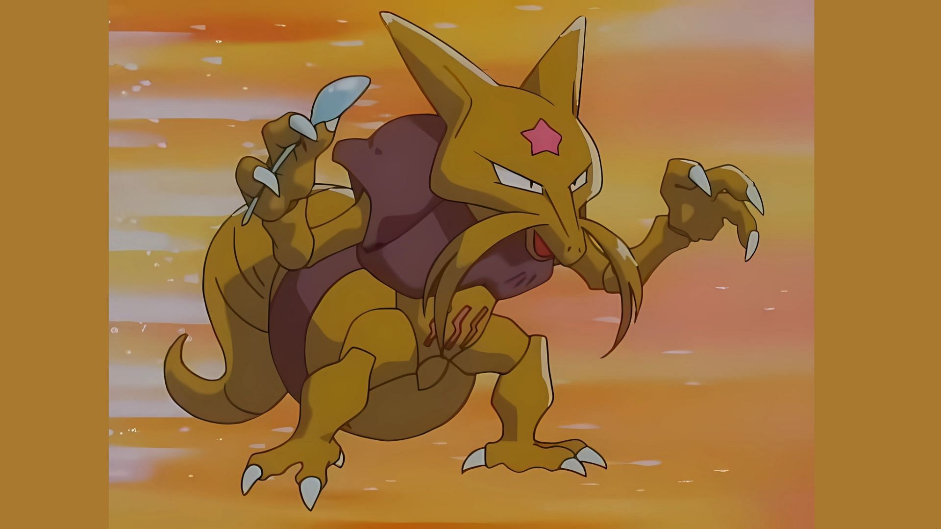 Sabrina&#039;s powerful Psychic-type Pokemon Kadabra from the anime (Image via The Pokemon Company)