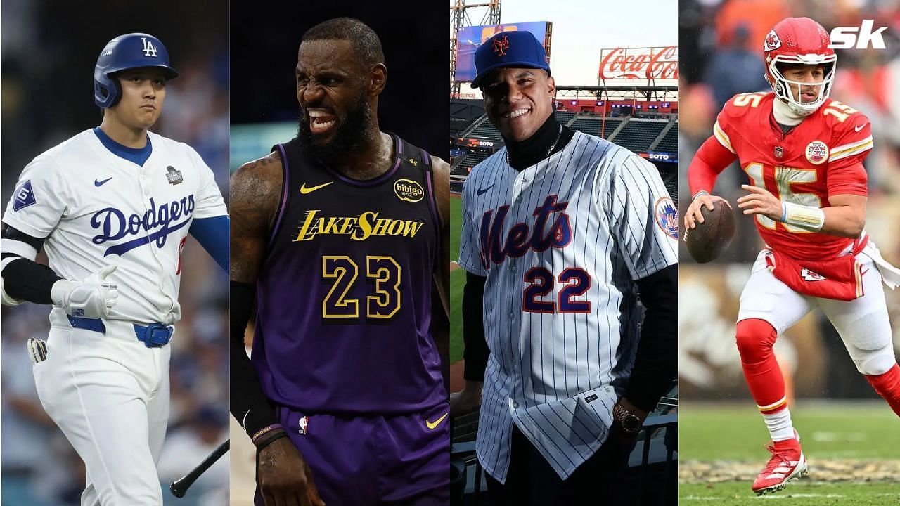 Shohei Ohtani, LeBron James, Juan Soto, and Patrick Mahomes (Getty)