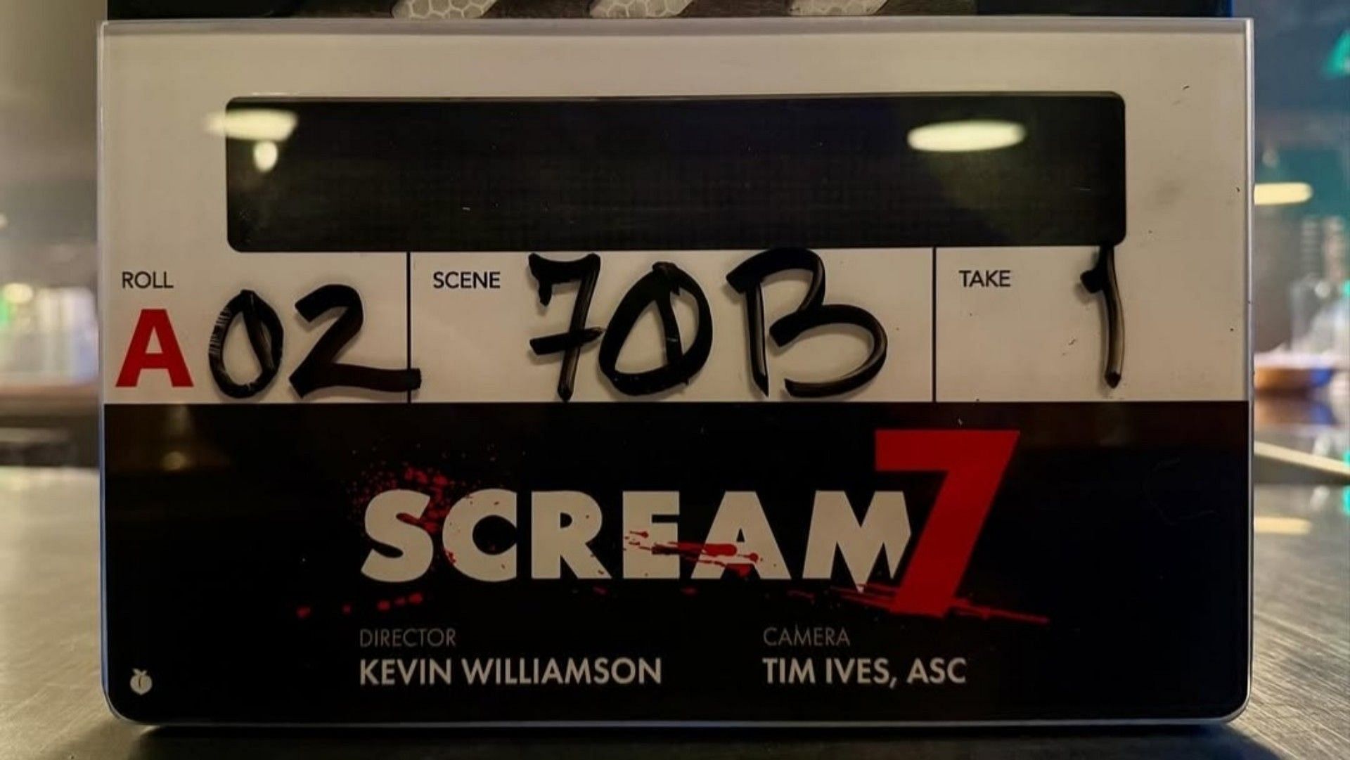 First logo for Scream 7 (Image via @kevwilliamson on Instagram)