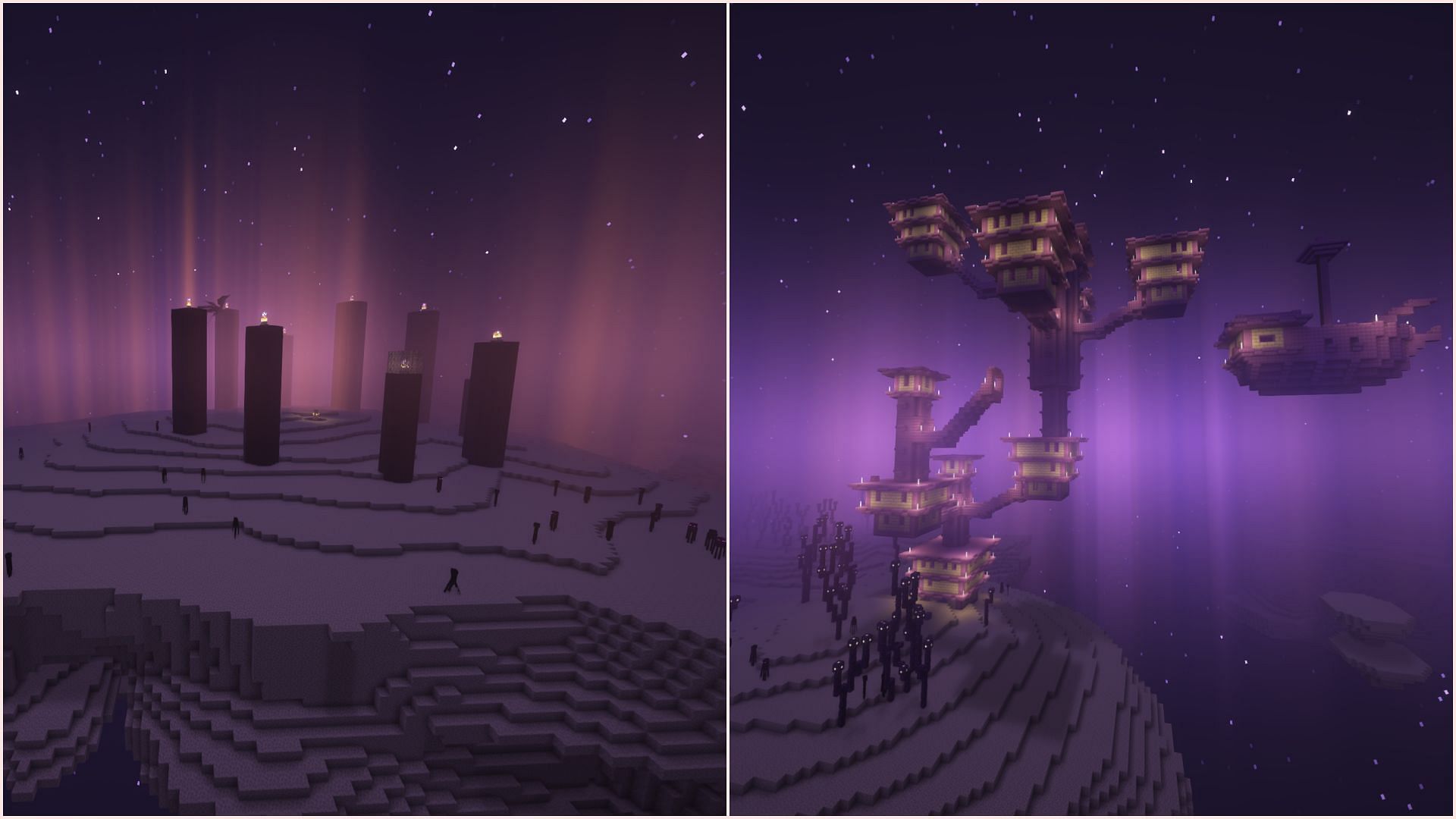 Most of the End dimension looks the same (Image via Mojang Studios)