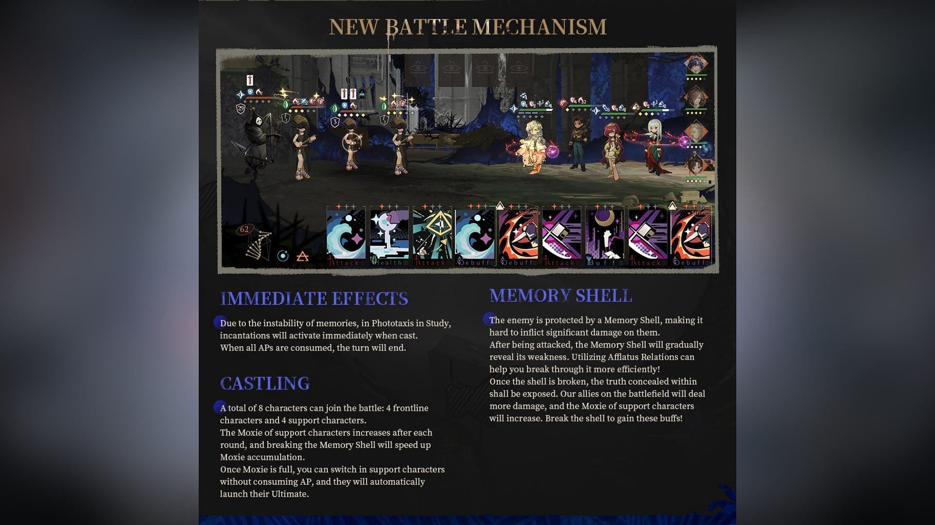 New battle mechanism of the game mode (Image via Bluepoch)