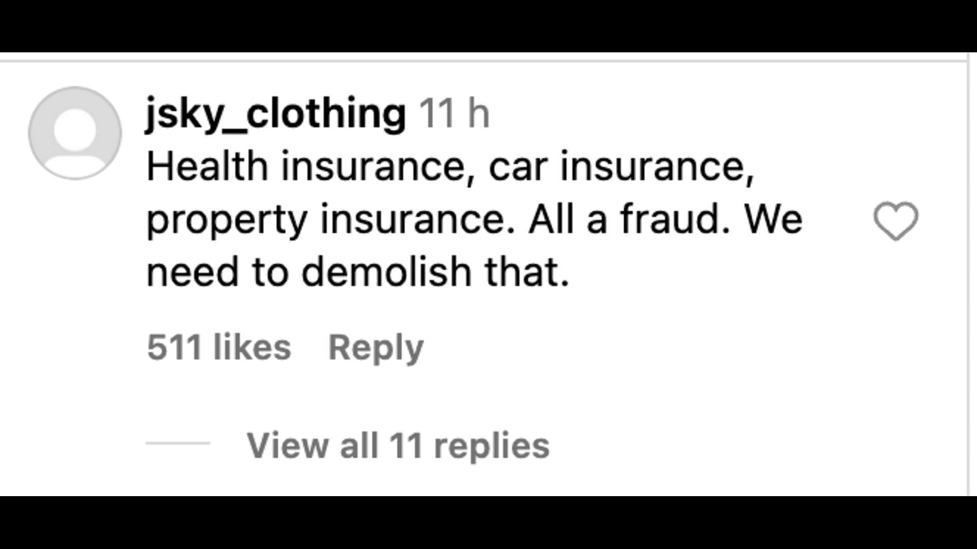 X users react to Tyler Perry&#039;s post about insurance companies cancelling policies amidst the LA wildfires. (Image via Instagram)