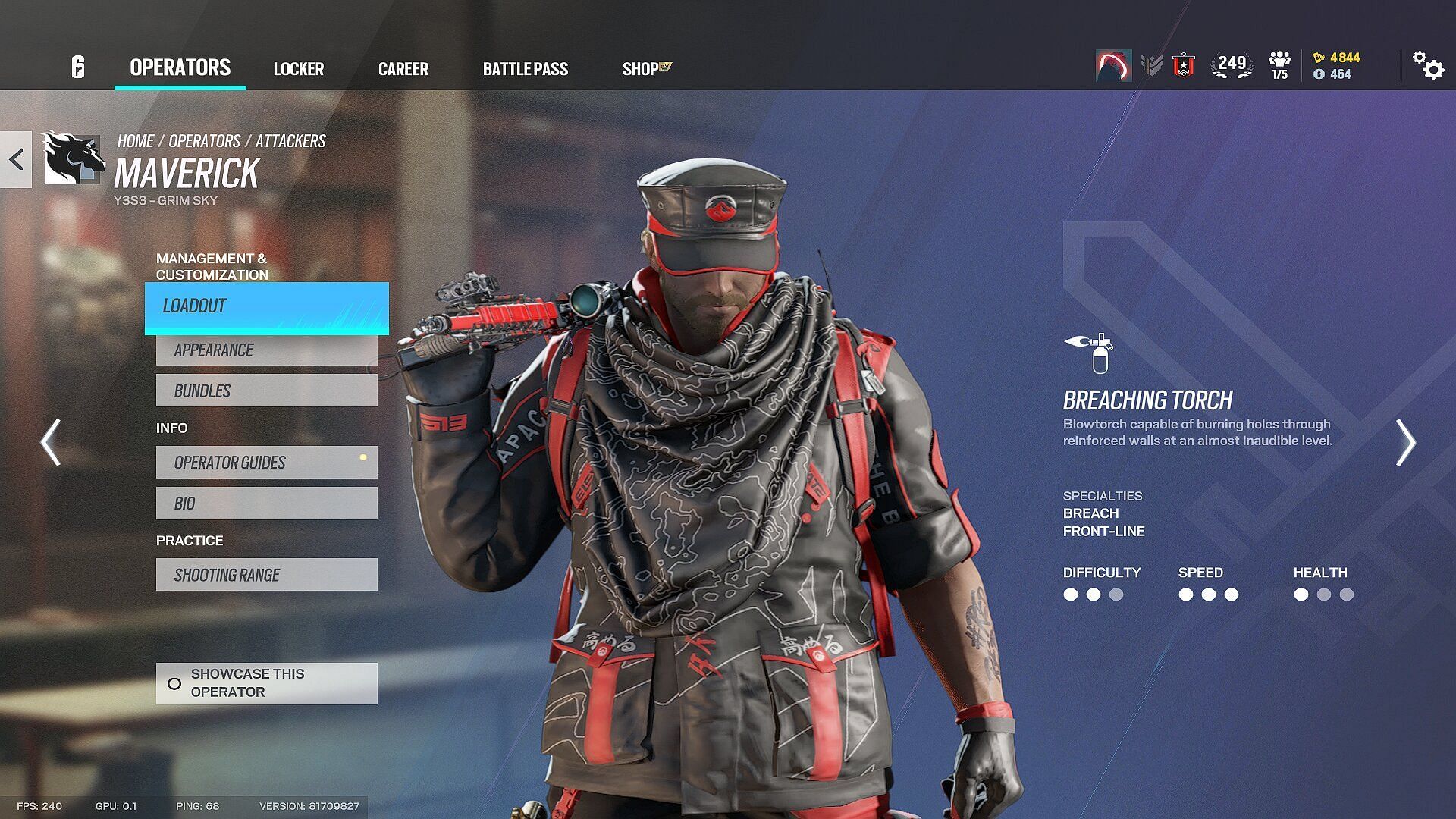 Maverick is a member of the Ghosteyes squad in Rainbow Six Siege (Image via Ubisoft)