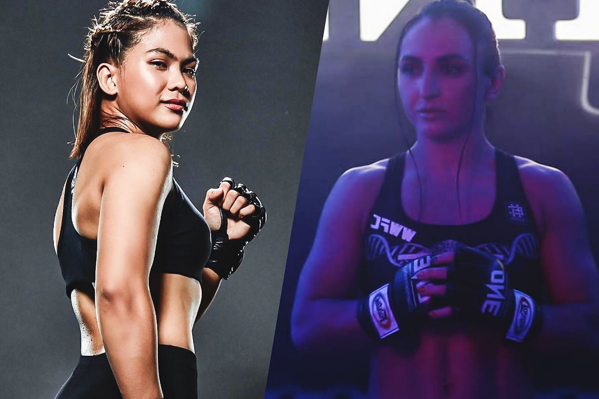 Denice Zamboanga (left) and Alyona Rassohyna (right). [Photos from ONE Championship]