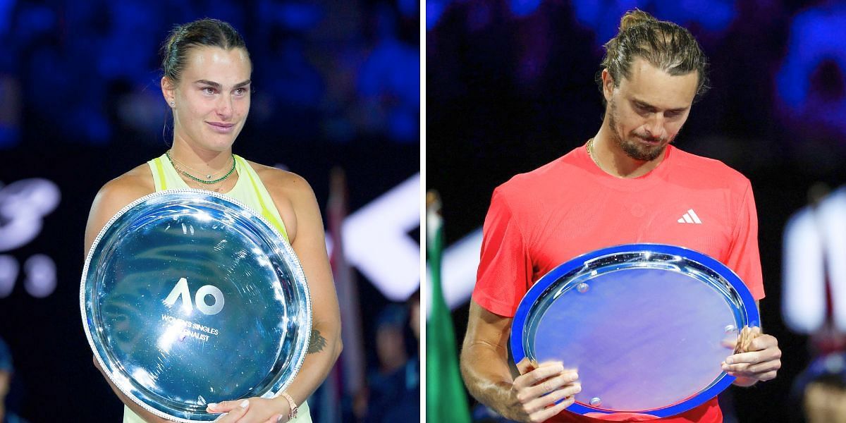 Aryna Sabalenka (L) &amp; Alexander Zverev (R) [Image Source: Getty Images]