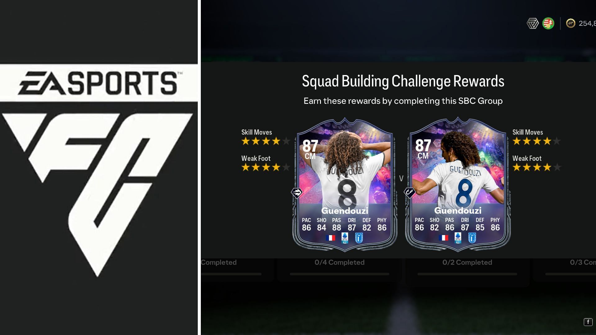 Matteo Guendouzi SBC is now live (Image via EA Sports)