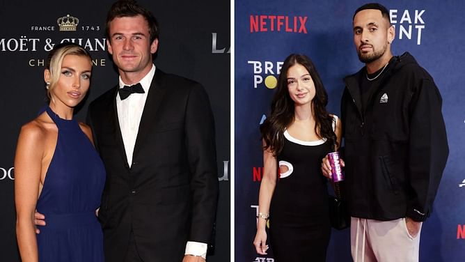 Tommy Paul's girlfriend Paige Lorenze drops 2-word reaction to Nick Kyrgios' girlfriend Costeen turning up the glamor in sporty chic look