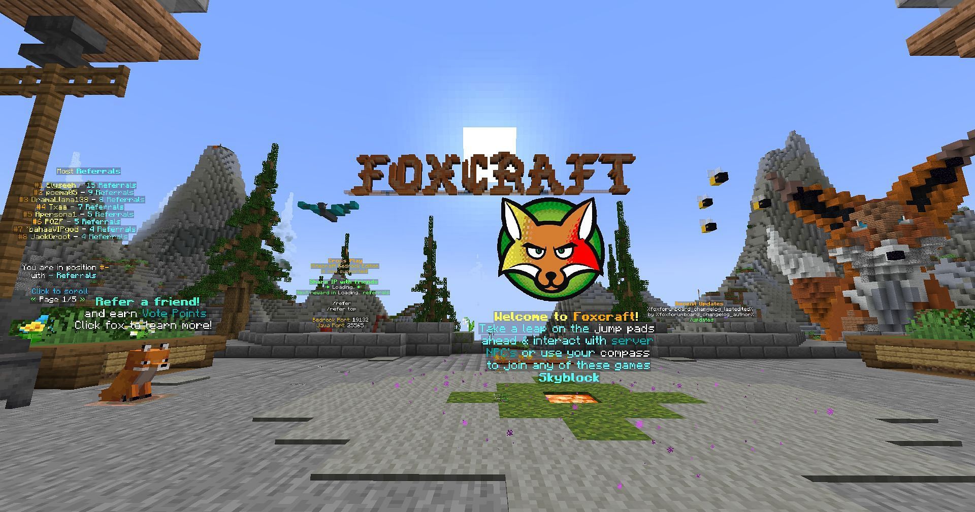 FoxCraft is a fun-to-play server (Image via Mojang Studios)