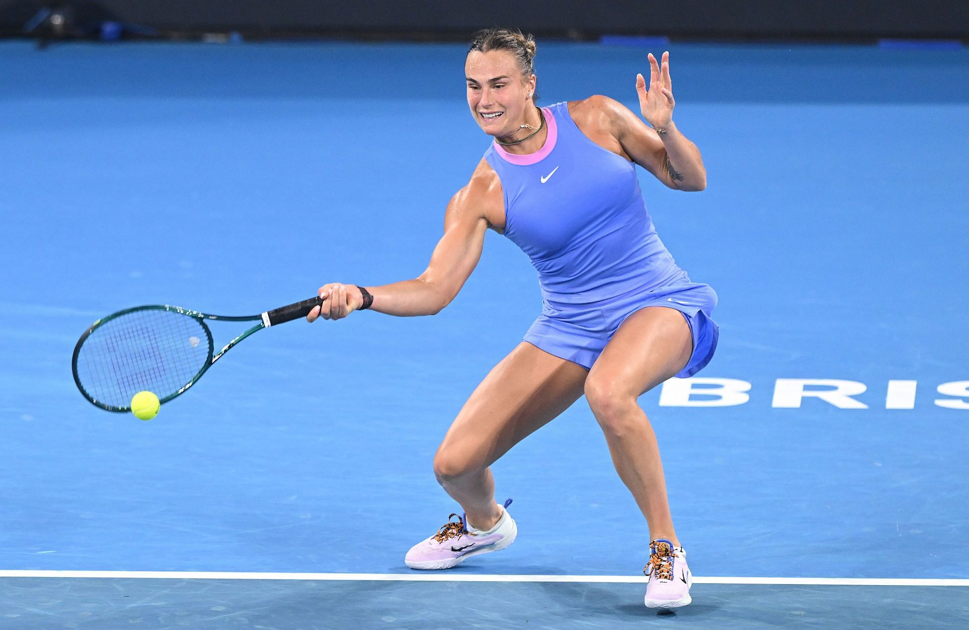 Sabalenka in action at the Brisbane International (Image Source: Getty)