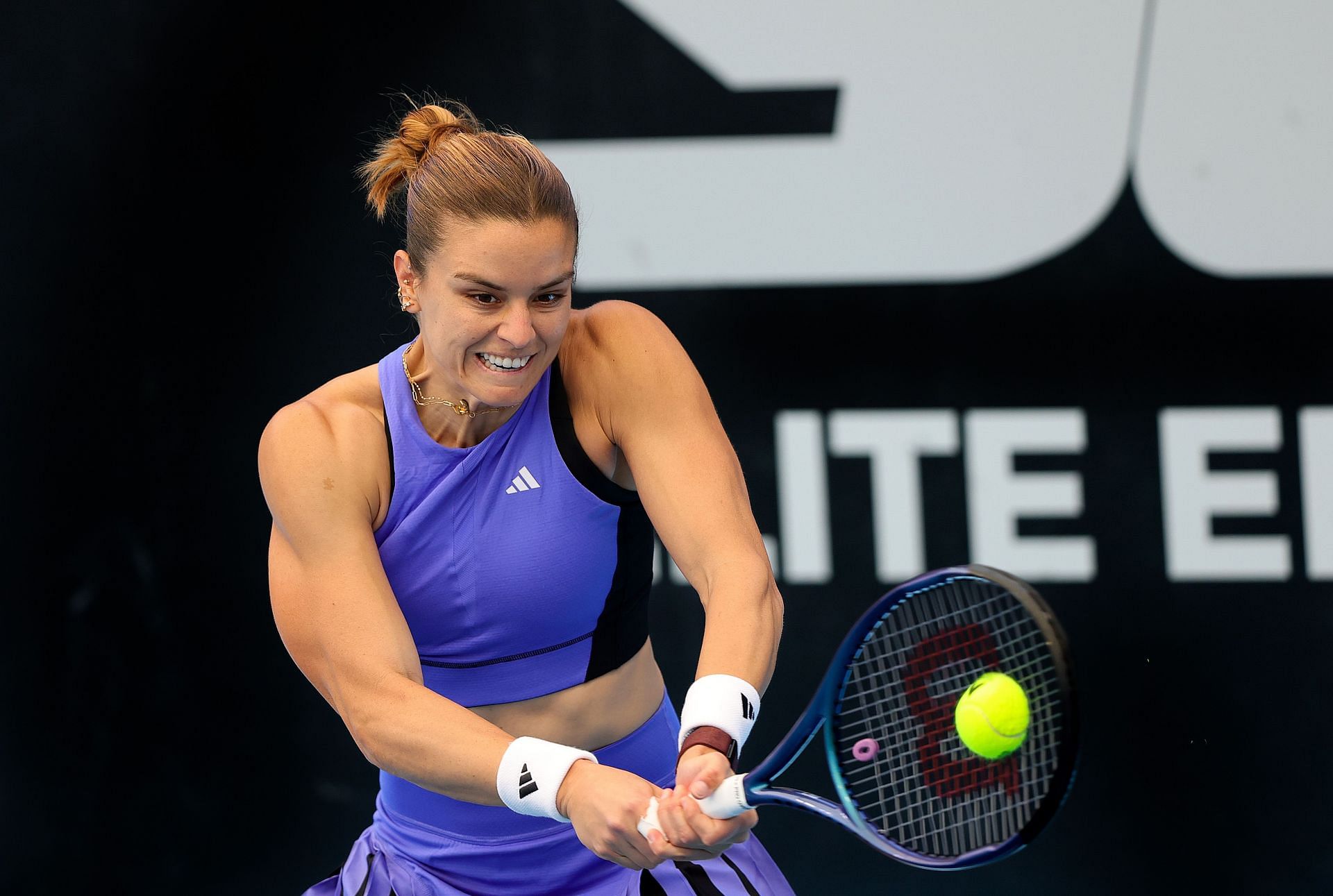 Sakkari at the 2025 Adelaide International (Source: Getty)