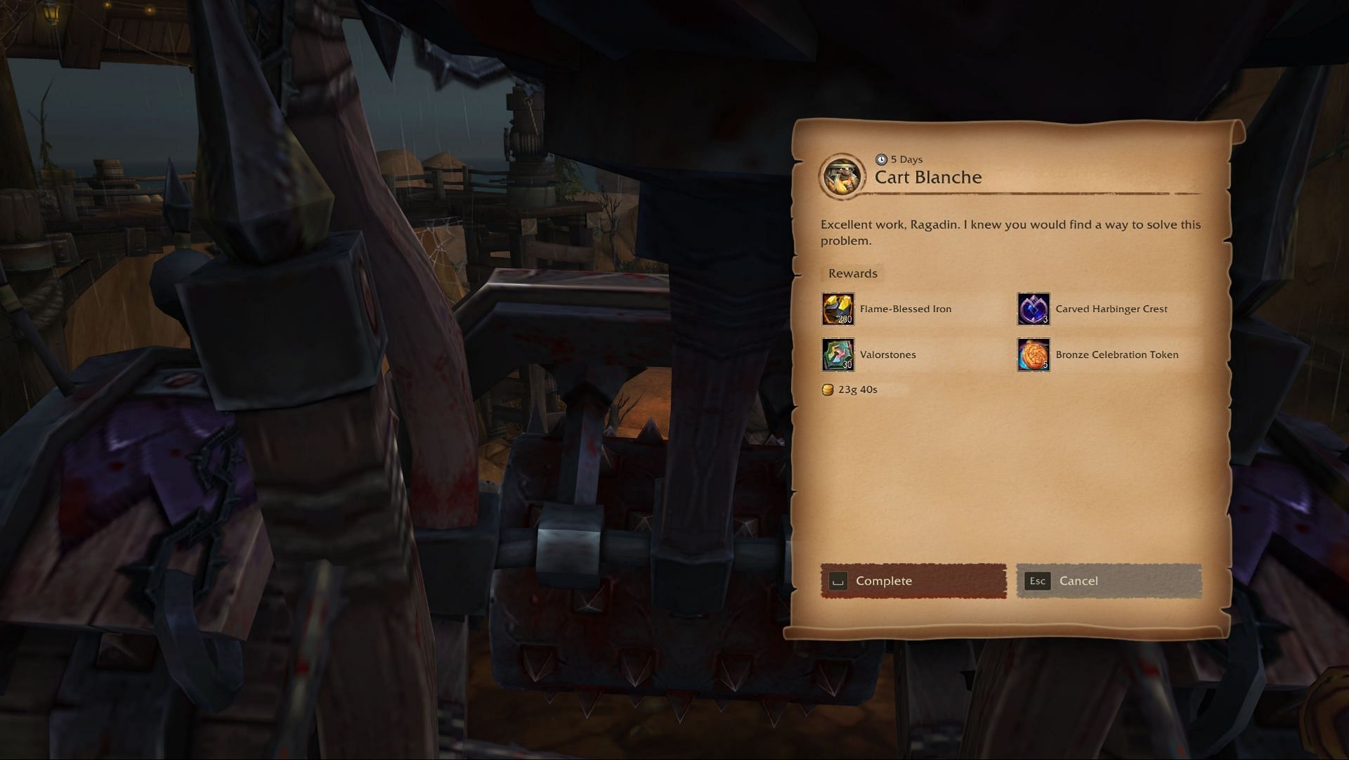 Take the time to do quests on Siren Isle (Image via Blizzard Entertainment)