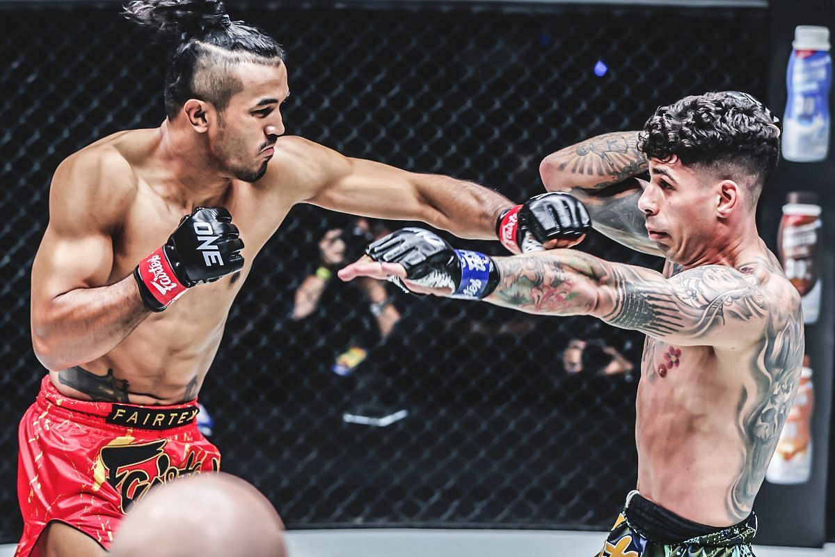 Sinsamut Klinmee (left) made short work of Nauzet Trujillo (right) at ONE 170. [Photo via: ONE Championship]