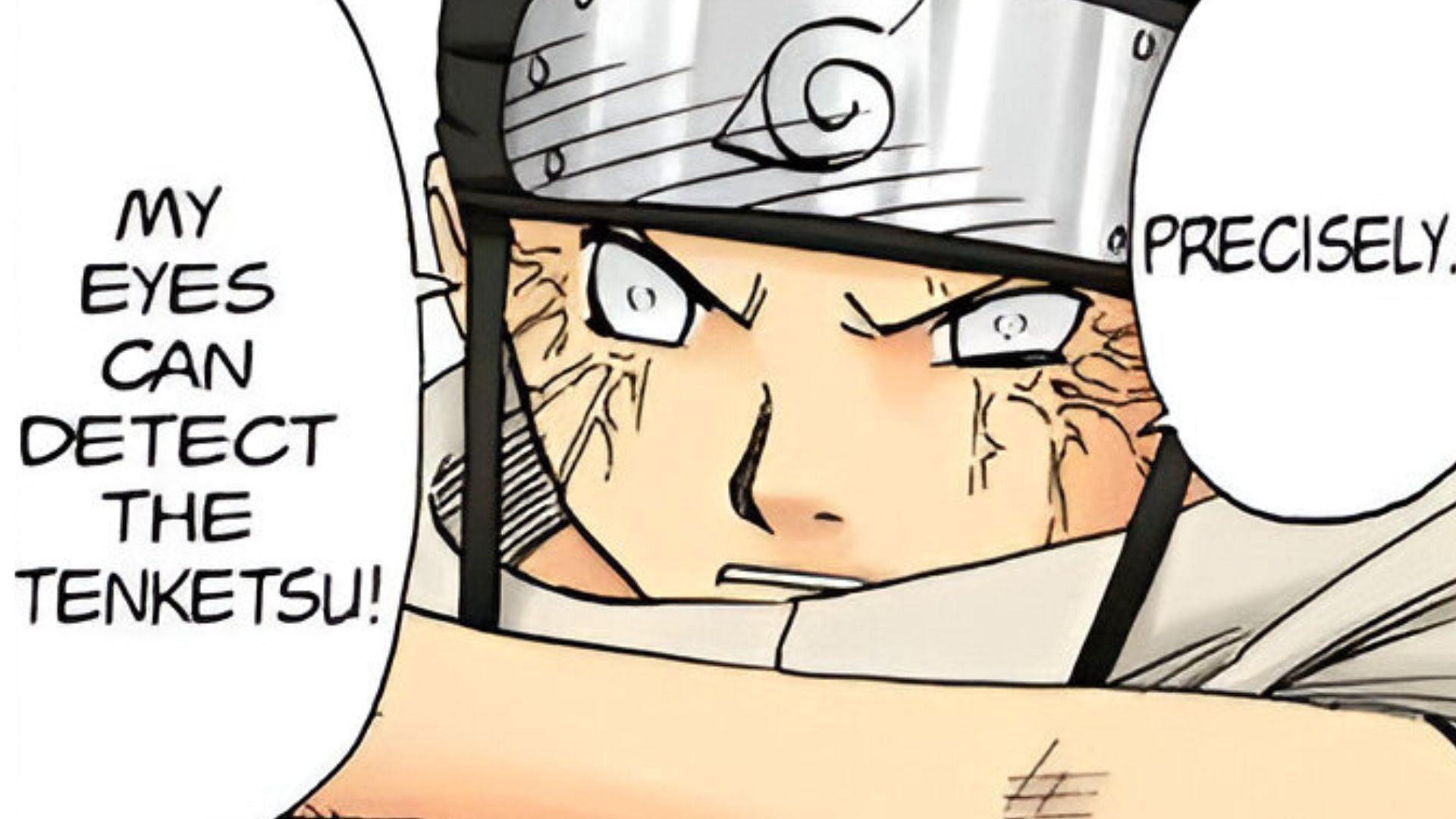 Neji Hyuga as seen in Naruto manga (Image via Shueisha)