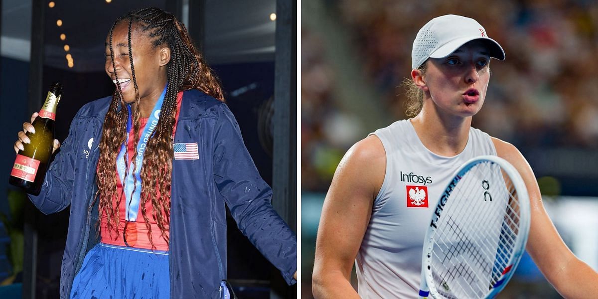 Coco Gauff, Iga Swiatek (Source: Getty)