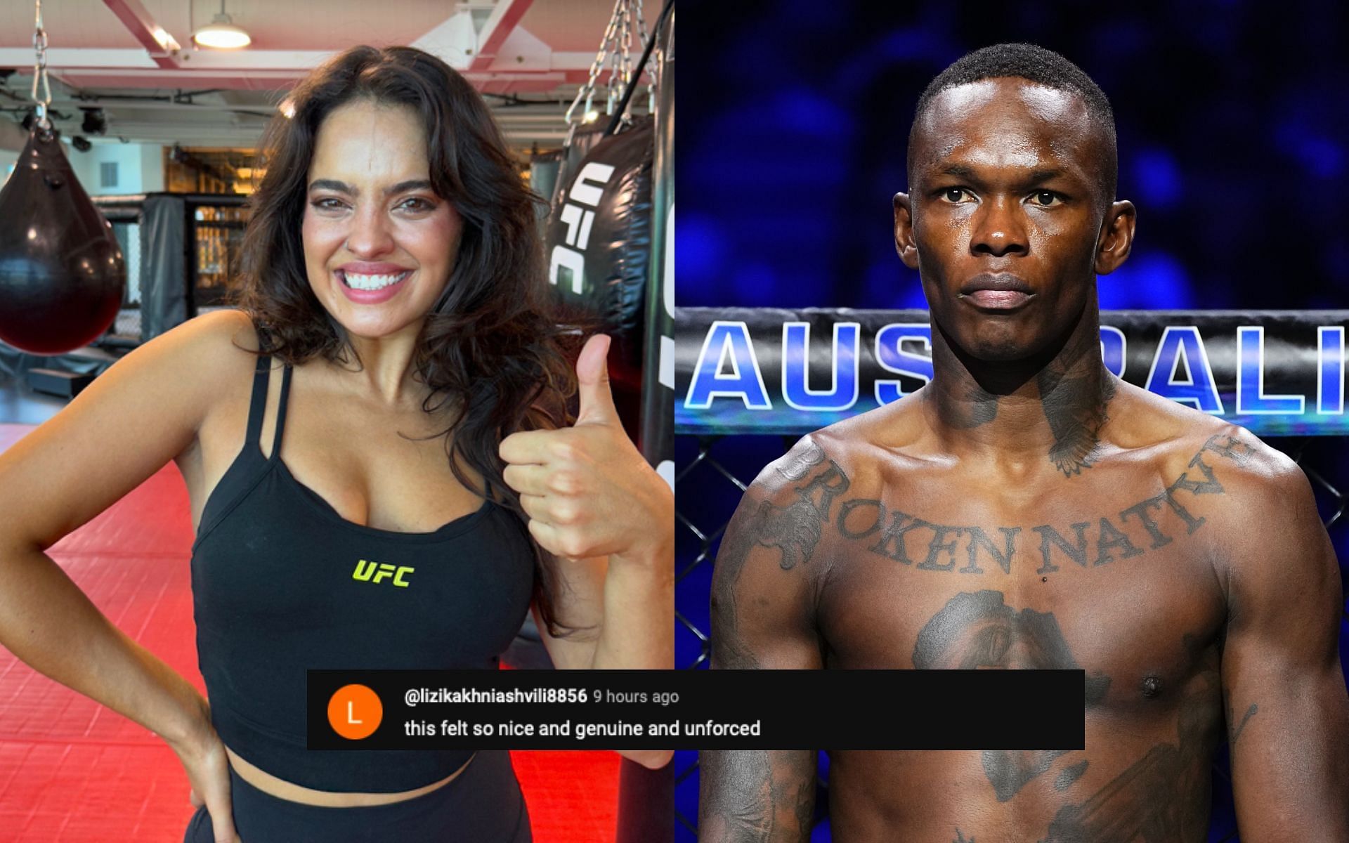 Fans on Israel Adesanya