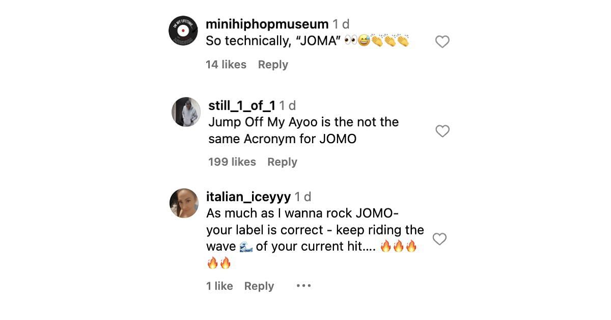 More reactions to Jim Jones&#039; post (Screenshot via Instagram/@jmjonescapo)