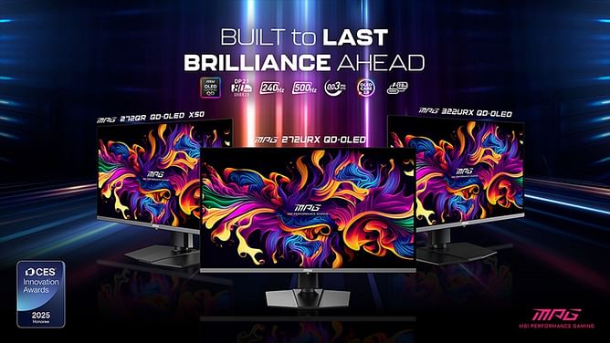 MSI announced new QD-OLED monitors with up to 500Hz refresh rate ahead of CES 2025