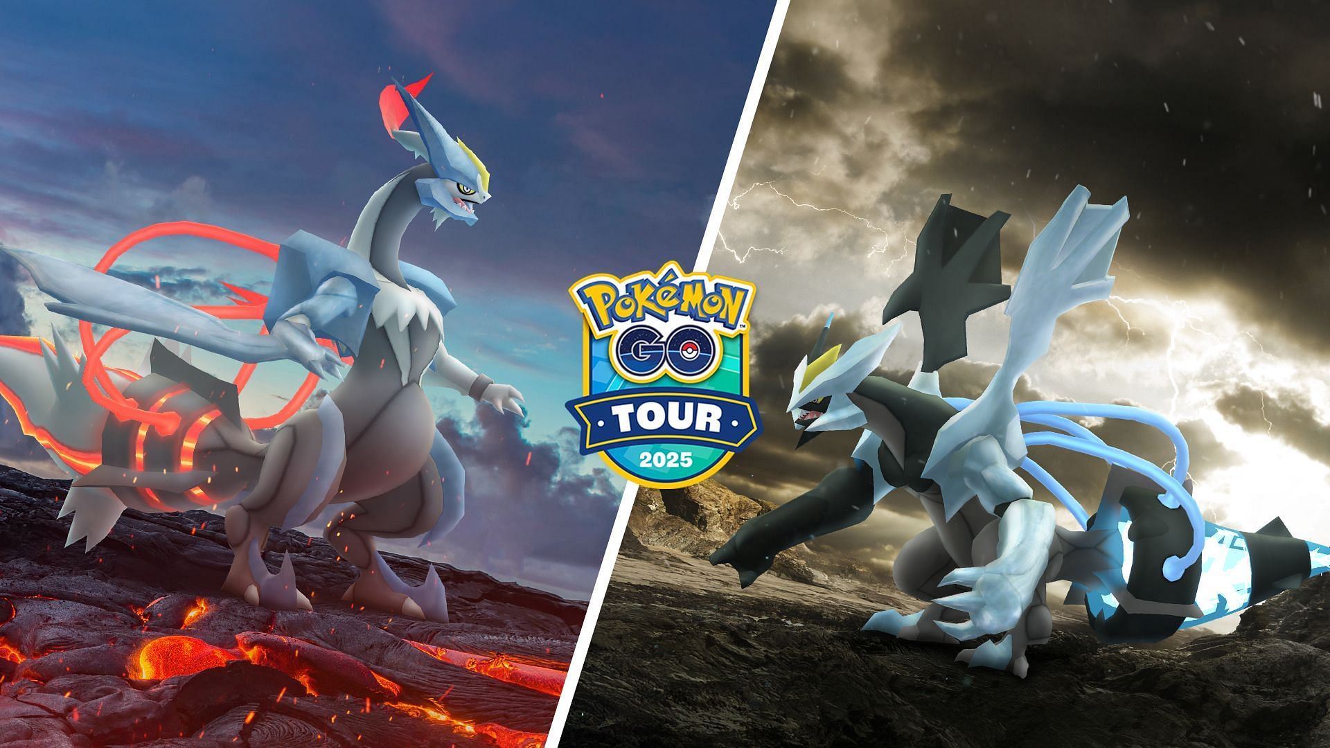 Black and White Kyurem in Pokemon GO (Image via TPC)