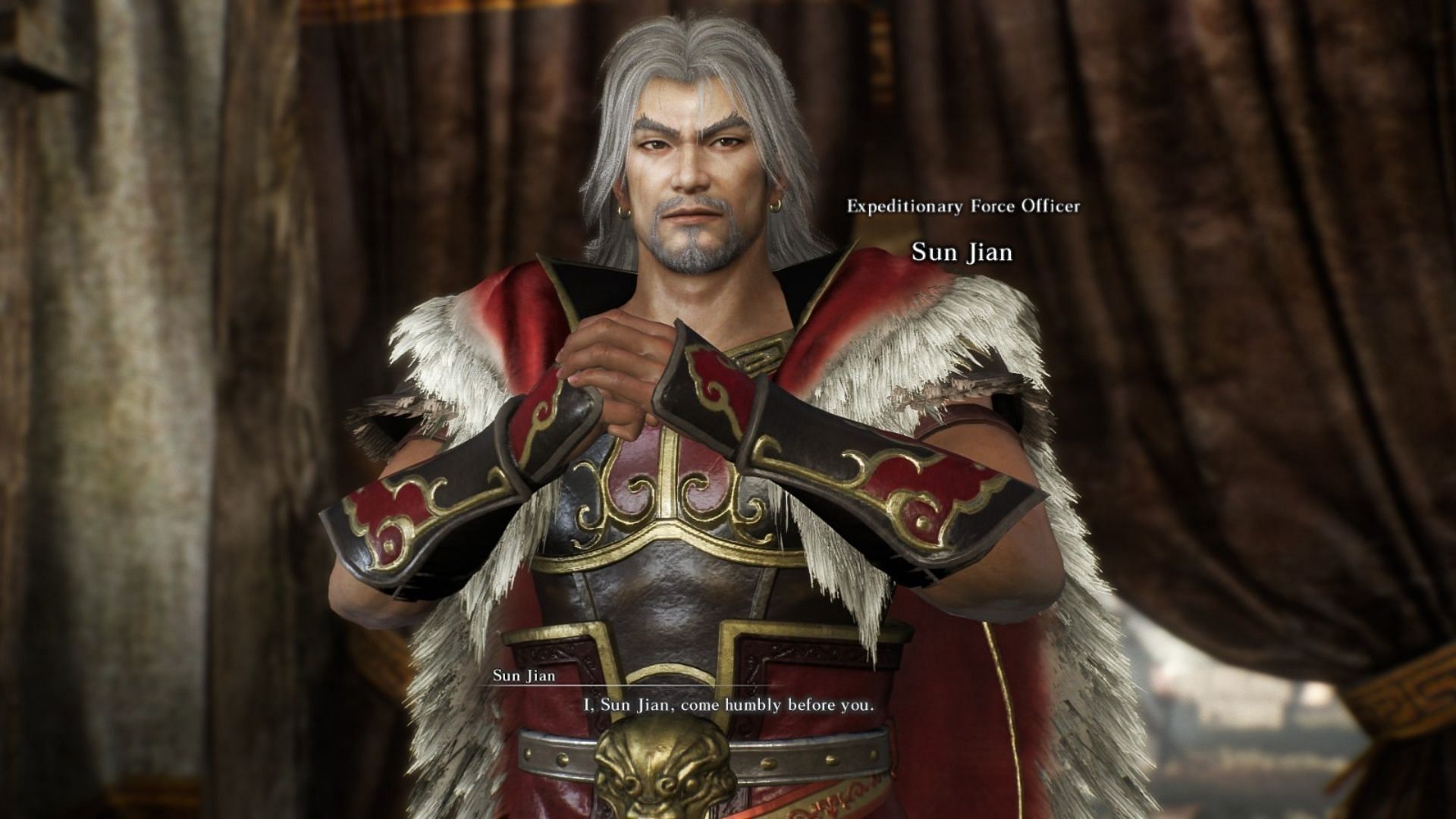 Reasons for joining Sun Jian (Image via KOEI TECMO GAMES)