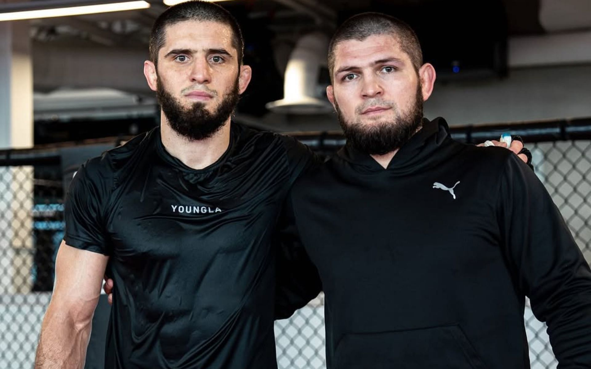 UFC analyst explains why Islam Makhachev (left) is behind Khabib Nurmagomedov (right) in the lightweight GOAT discussion. [Image courtesy: @ufcpi on Instagram]