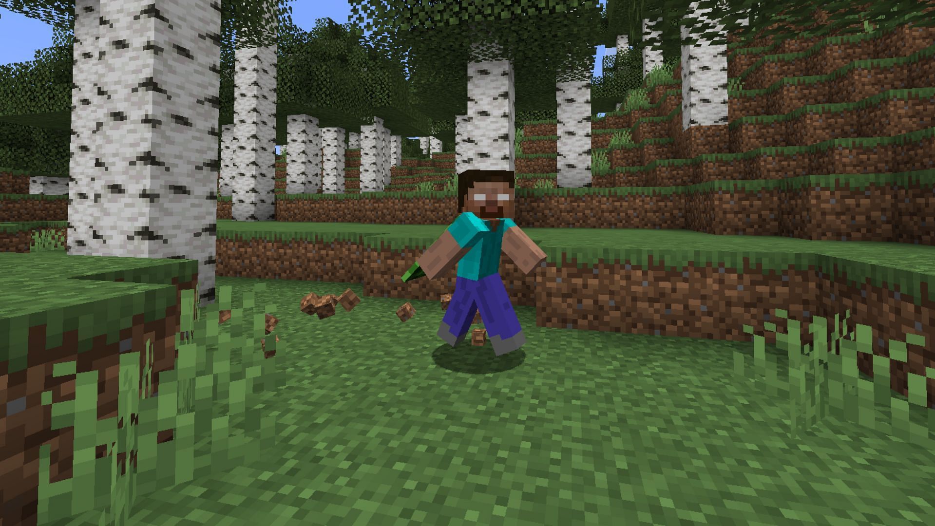 There is a mod that allow players to walk or run without pressing any button (Image via Mojang Studios)