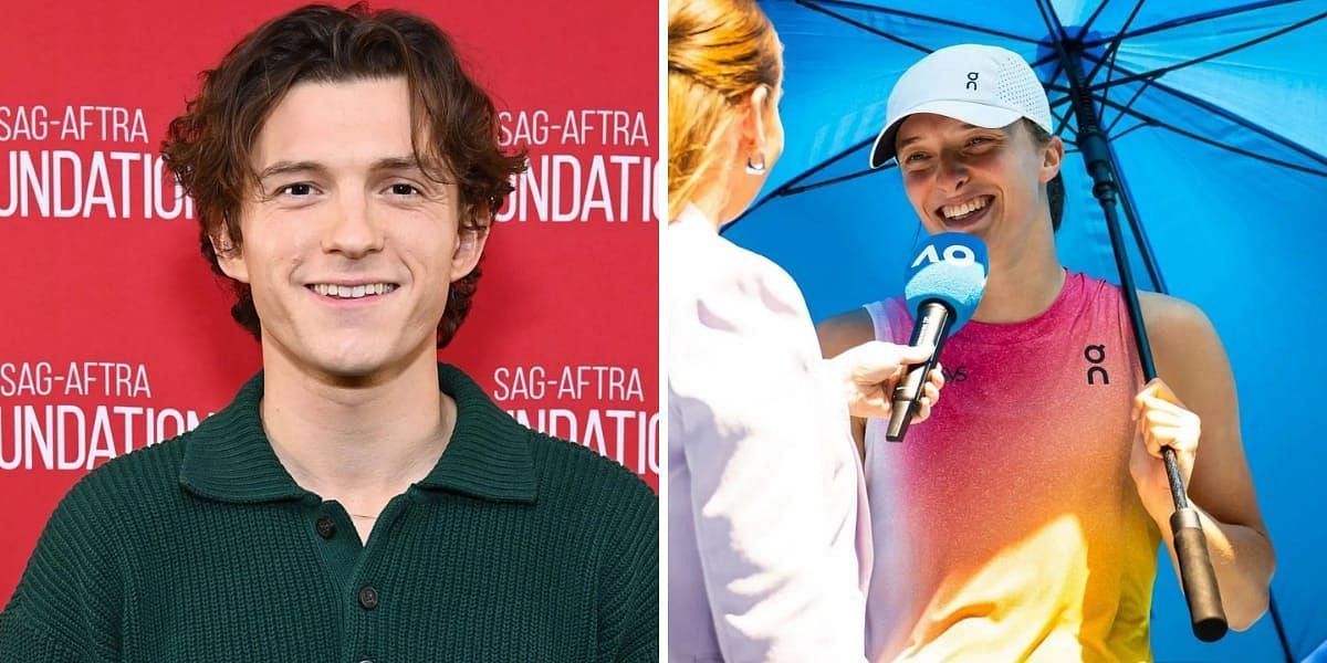 Iga Swiatek brings out inner Tom Holland (Source - GETTY)