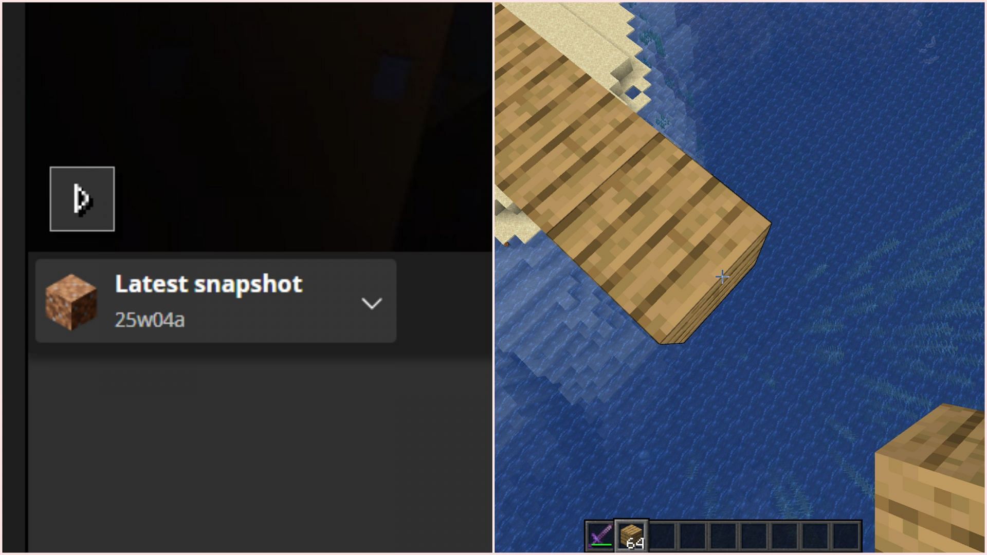 New Minecraft snapshot reverts a controversial movement nerf (Image via Mojang Studios)