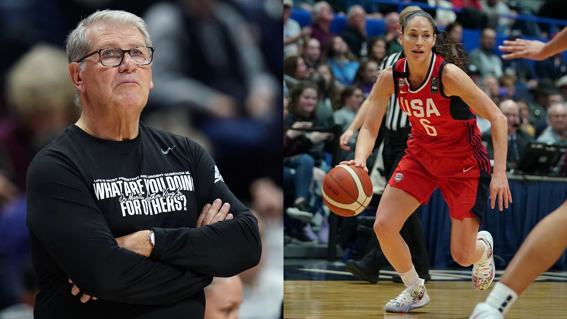 Geno Auriemma and Sue Bird