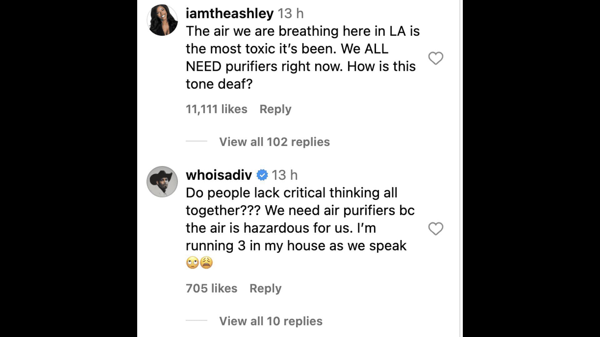 Netizens come in support of Michele, as the reality star received massive backlash for promoting air purifiers amidst the LA fires. (Image via Instagram/@theshaderoom)