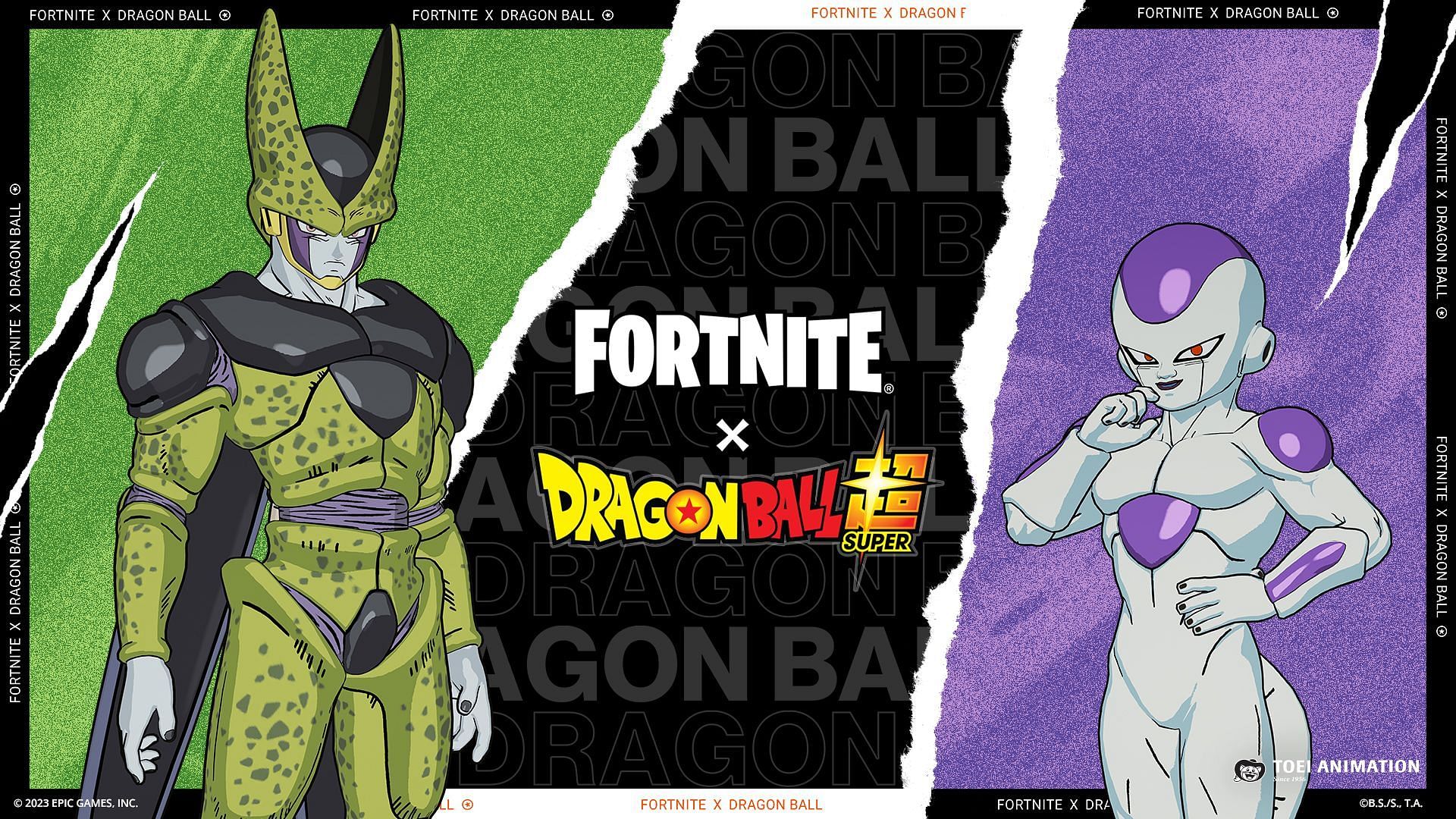 The Frieza and Cell (Dragon Ball) skin is now in Fortnite (Image via Epic Games)