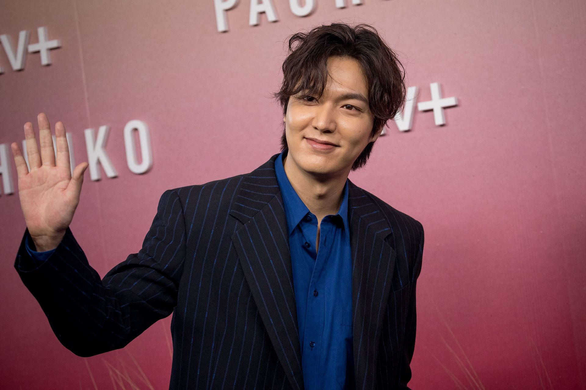 Lee Min-ho attends the red carpet for the global premiere of Apple&#039;s series Pachinko on March 16, 2022 (Image via Getty)