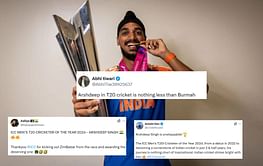 "His journey is nothing short of inspirational" - Fans hail Arshdeep Singh for winning ICC Men's T20I Cricketer of the Year 2024 award