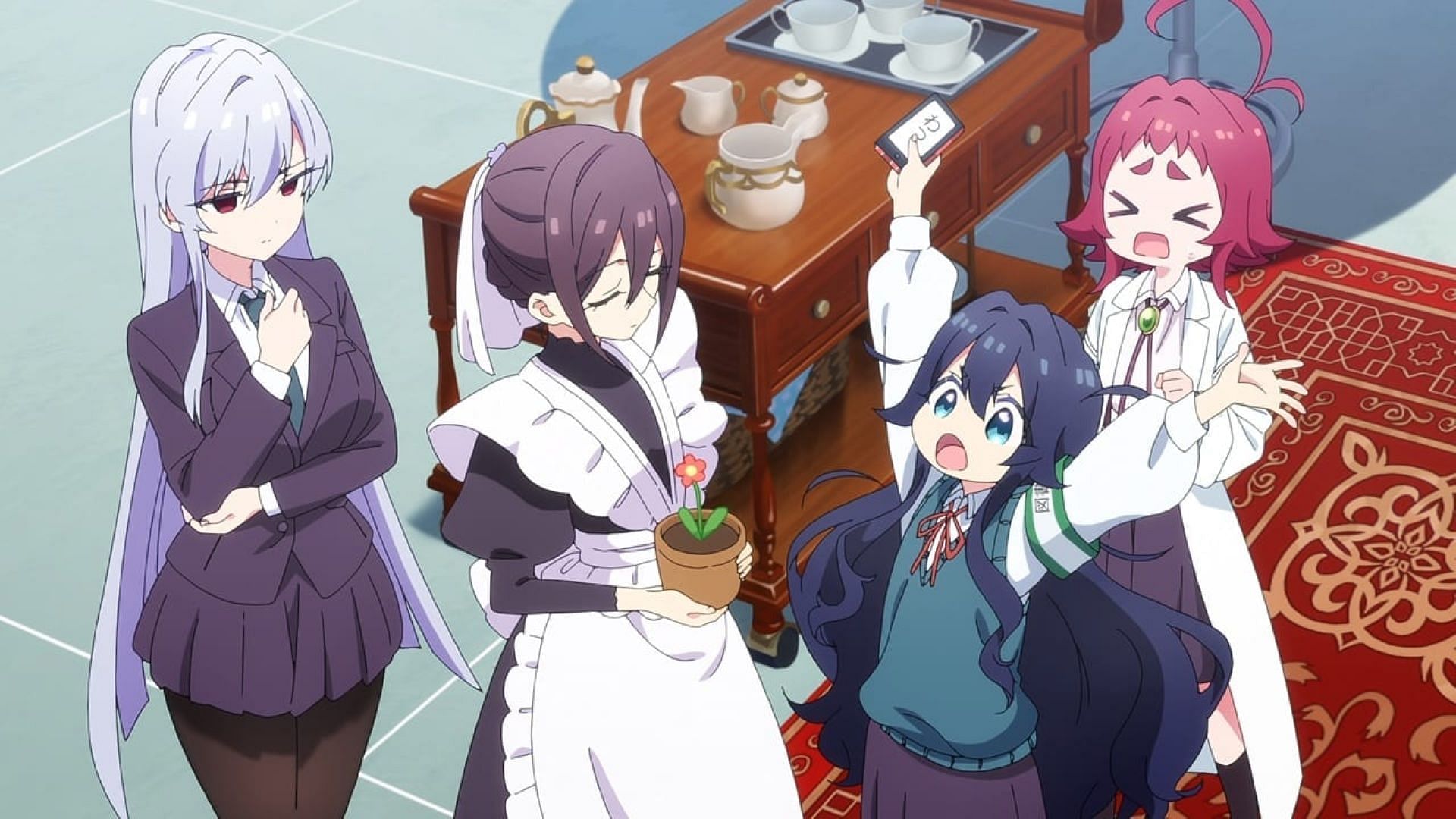 Shizuka tries to scare Meido (Image via Bibury Animation Studios)