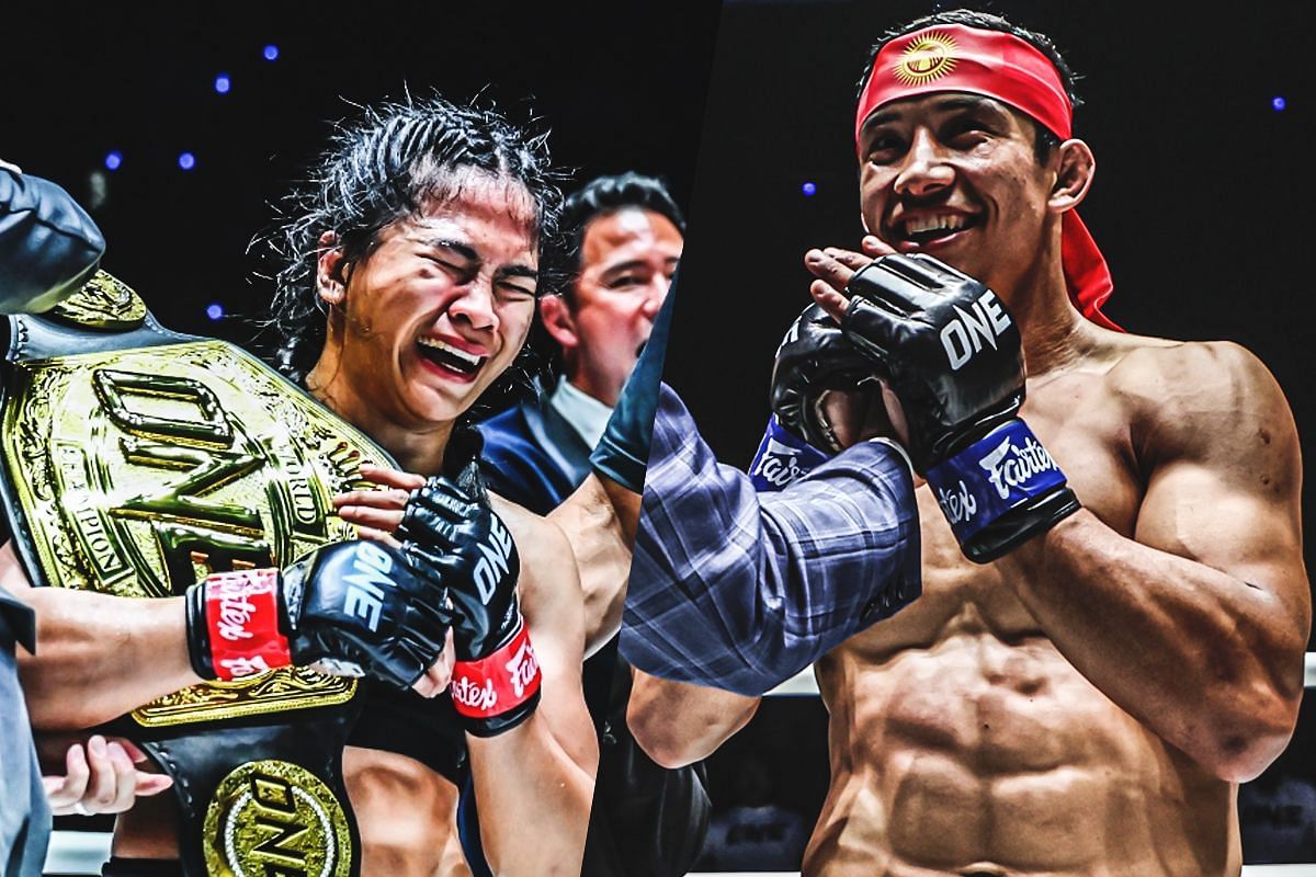 Denice Zamboanga (left), Akbar Abdullaev (right) [Photo via ONE Championship]