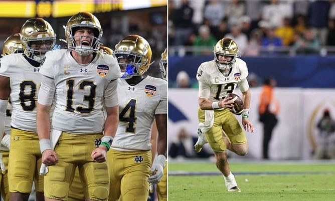 "Holding the pen": Riley Leonard drops buildup clip for Notre Dame's iconic national championship game