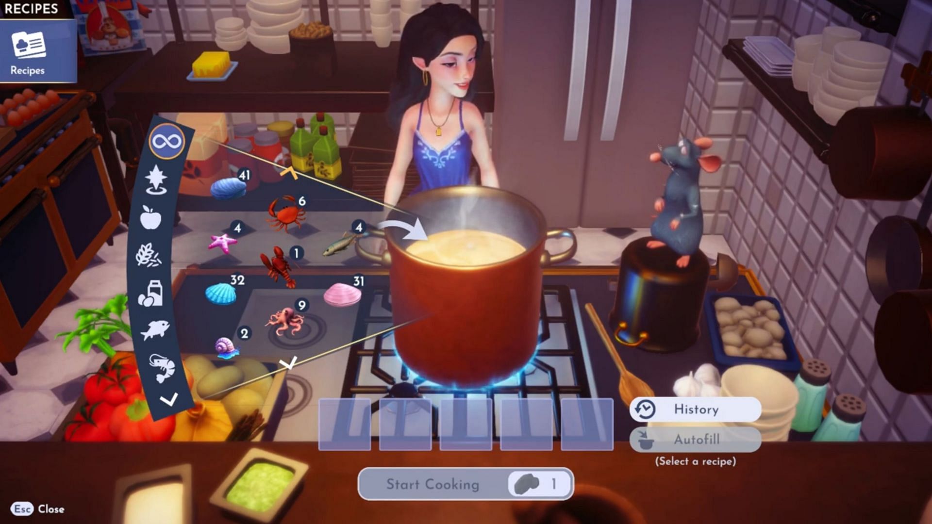 Put all the ingredients into a pot to make Braised Abalone (Image via Gameloft)