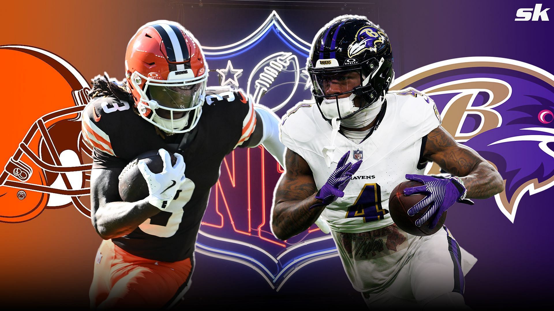 The Browns and the Ravens met in the final game of the regular season