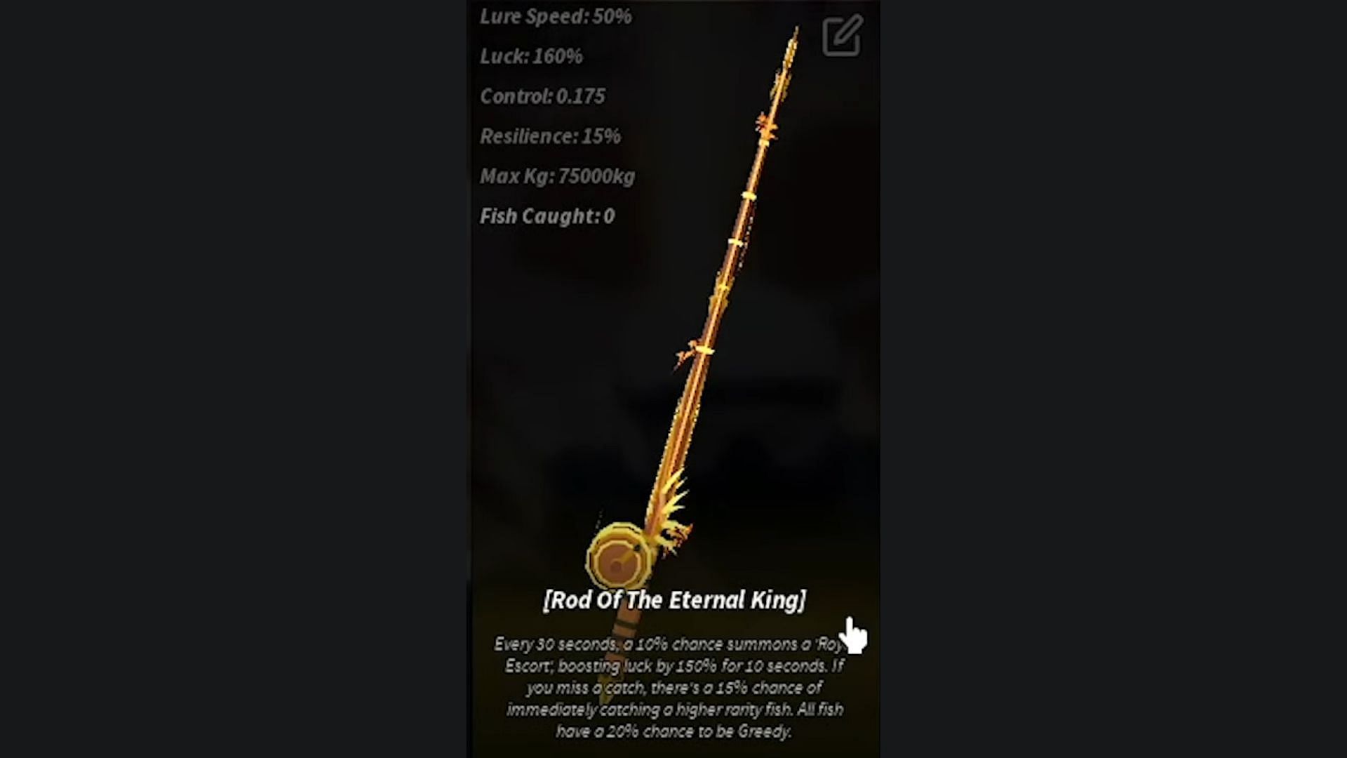 The rod offers great stats (Image via Roblox)