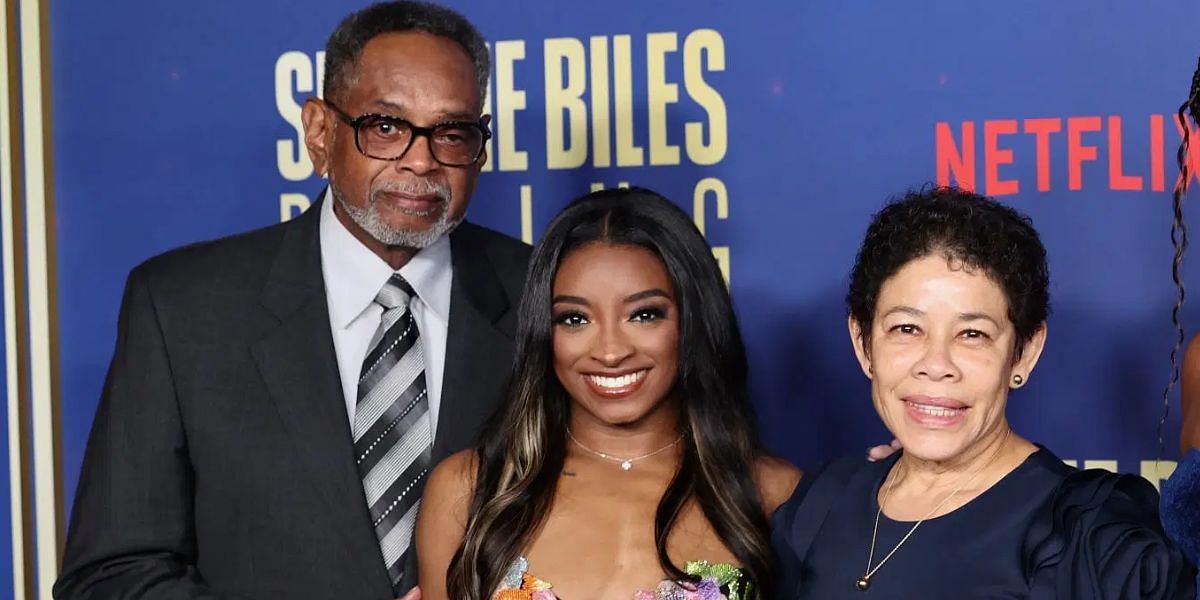 Simone Biles was adopted by Ronald and Nellie Biles. (Images by Getty)