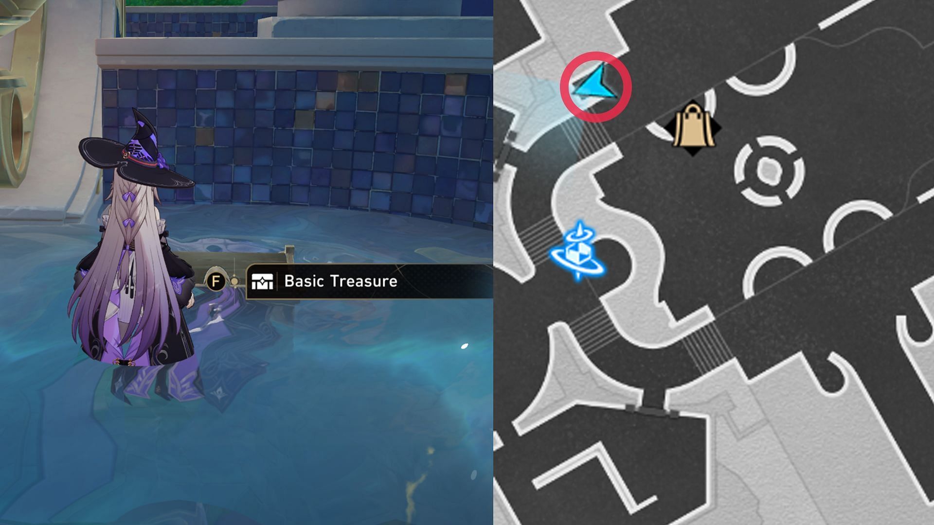 Location of Basic Treasure Chest #8 (Image via HoYoverse)