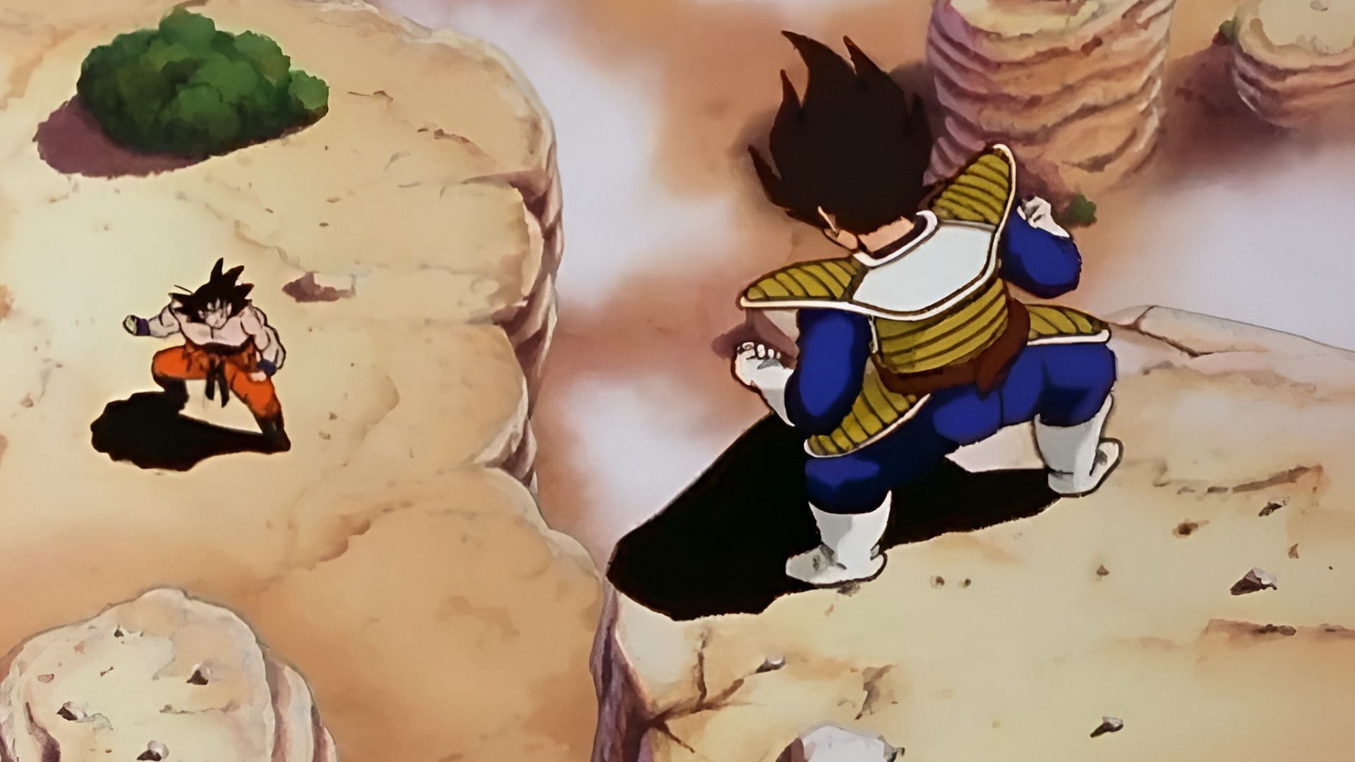 Goku vs. Vegeta: One of the dynamic anime rivalries (Image via Toei Animation)