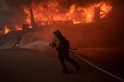 Palisades fire: James Woods forced to evacuate his LA home after tweeting video of his deck surrounded by flames