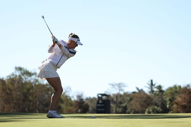 Charley Hull hits the practice range "loving" her new TaylorMade driver