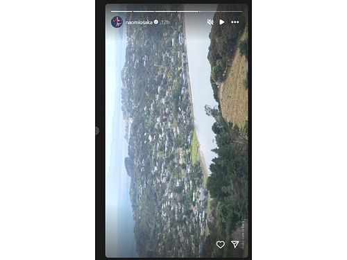 Still from Naomi Osaka's Instagram story (@naomiosaka)