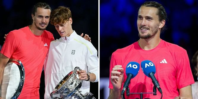 Alexander Zverev jokes about being 'ahead' of Jannik Sinner as they take flight together following Australian Open heartbreak