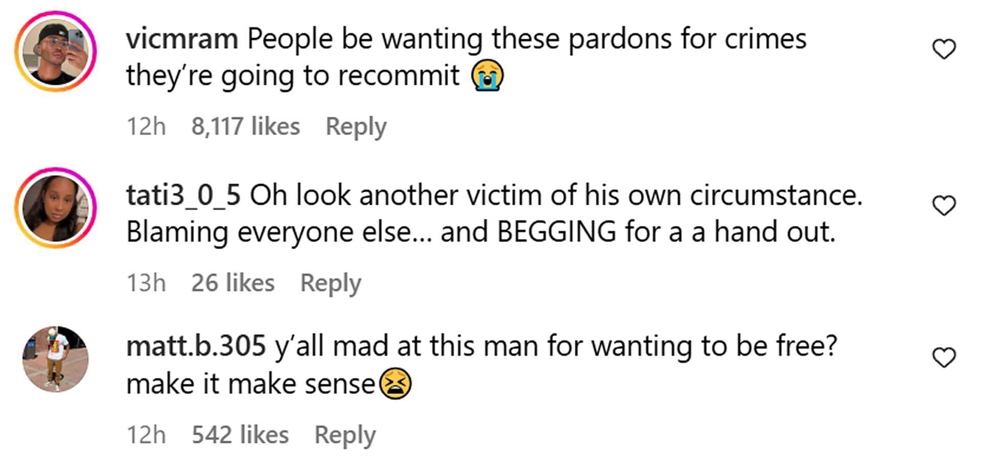 Comments reacting to the news (Image via Instagram/ @theshaderoom)