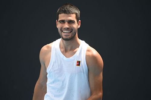 Carlos Alcaraz at the 2025 Australian Open [Image Source: Getty Images]